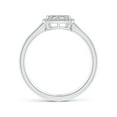 thumbnail image 2 of ANGARA Natural 0.14 Ct. Diamond Halo Ring in 14K White Gold for Women (Ring Size: 12), 2 of 9