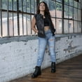 thumbnail image 4 of Milwaukee Leather MLL4512 Women’s Lashes Black Leather Club Style Motorcycle Rider Vest w/  Closure 4X-Large, 4 of 10