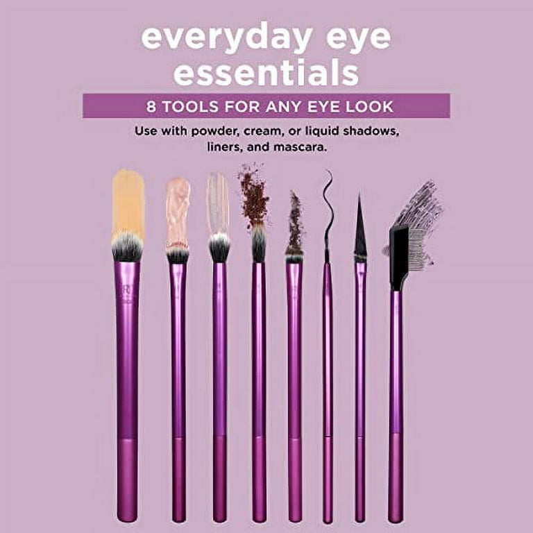 Everyday Eye essential Set 8 Brochas Ojos – Real Techniques