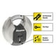 thumbnail image 2 of Llave Magnum M40XKAD de acero inoxidable Padlock Master Lock, color plateado, 2 of 6