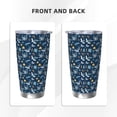 thumbnail image 3 of Fotbe Sea Turtle Pattern 20 oz Tumbler Stainless Steel Vacuum Insulated Coffee Ice Cup Double Wall Travel Flask Leak-proof Coffee Cup-Straw Two-piece Set, 3 of 8