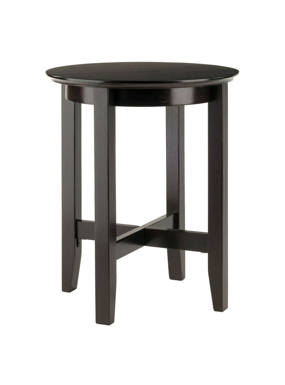 Winsome Wood Toby Round End Table, Espresso Finish