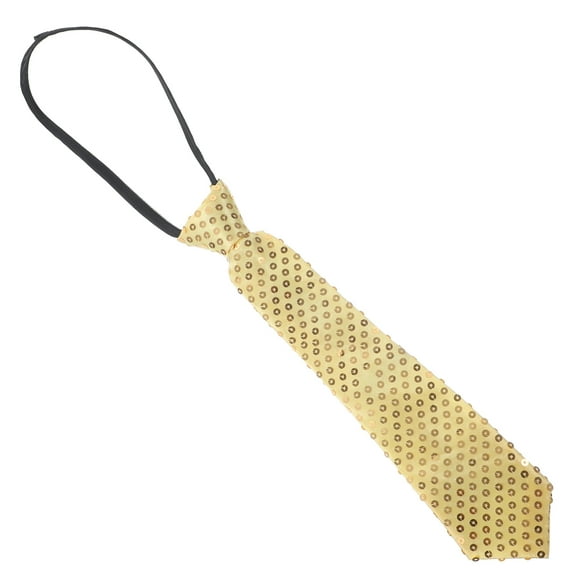 WEUVEB Golden Fashion Necktie for Men Evening Party Accessory 1Pack