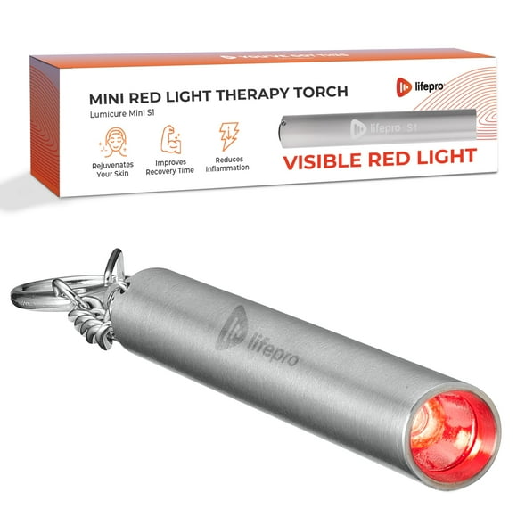 LifePro Lumicure Mini 3.5 in Red Light Therapy for Body, Joints & Muscles - Portable Pocket Sized Red Light Therapy Device - Led Red Light Therapy for Face & Body