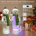 thumbnail image 7 of Christmas Snow Globe Lantern Indoor Decor, Cardinal Snowman Christmas Tree with Music,6H Timer,USB Lined/Battery Operated Lighted Lantern for Christmas Festival Decoration Gifts, 7 of 7