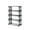 Black #2, variant on 5-Tier Metal Shoe Rack Organizer | 60x45x20cm Storage Shelf for Bedroom Closet Entry Dorm Room | White Black Pink Options