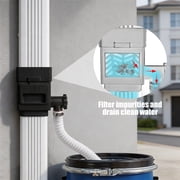 Rainwater Collection Diverter – Fits 2x3 or 3x4 Downspouts, Adjustable Valve & Filter, Rain Barrel Connector Kit