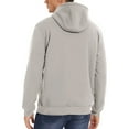 thumbnail image 5 of guisaled Mens Hoodies Pullover Sherpa Fleece Lined Warm Thick Winter Hooded Sweatshirt Fuzzy Soft Comfy Solid Long Sleeve Tops, 5 of 8