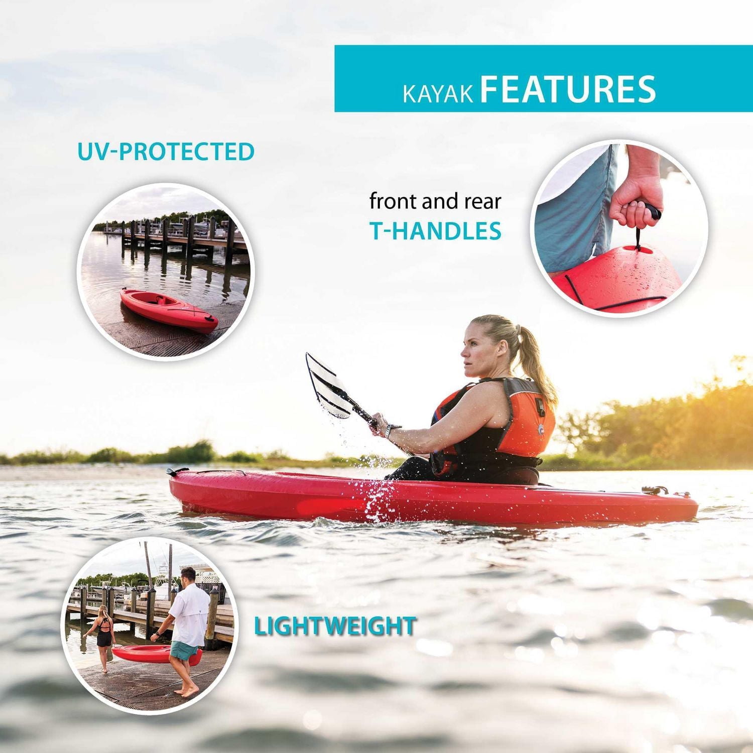 Lifetime Pacer 80 Kayak (Paddle Included)