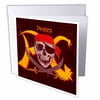 3dRose Pirates, Greeting Cards, 6 x 6 inches, set of 6