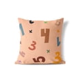 thumbnail image 2 of Numbers Colorized Peach Throw Pillow, 2 of 4