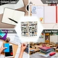 thumbnail image 6 of FORMRS 1-Subject Spiral Notebook 8" x 5" College Ruled 60 Refillable Sheet A5 Hard Cover, 2 Pack, Retro Collection Pattern, 6 of 7