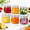 17 fl oz x 6 - Round, variant on Large Ribbed Gljars With Airtight Lids 51 Oz 3 Pack