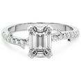 thumbnail image 3 of Emerald Shape 1 Carat IGI Certified Lab Grown Diamond Ring | 14K White Gold | Phoebe Twigs Diamond Ring | FG-VS1-VS2 Quality Friendly Diamonds, 3 of 5