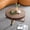 Walnut, variant on Kevinplus 31.5" Round Small Coffee Table, Handcraft Drum Coffee Table for Living Room, with Sturdy Pedestal,Natural Ash