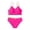 Hot Pink, variant on Gyujnb Color Block Two-Piece Bikini Swimwear with Adjustable Straps and Details (Big Girls),13-14 Years