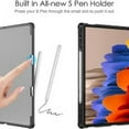 thumbnail image 4 of Timoom Keyboard Case for Samsung Galaxy Tab S8 Plus 2022/S7 FE 2021/S7 Plus 2020 12.4 inch with S Pen Holder, Slim Stand Cover Detachable Wireless Bluetooth Keyboard, 4 of 8