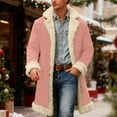 thumbnail image 2 of Christmas Suit for Men Christmas Cardigan Santa Jacket Coat for Men Hoodies Claus Adult Suit Outfit Party Women Long Pink M, 2 of 6