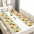 thumbnail image 2 of Boho Sunflower Placemats Set of 6, Machine Washable Vintage Linen Table Mats with Heat Resistant Rustic Floral Pattern Featuring Bees and Butterflies for Dining, 2 of 5