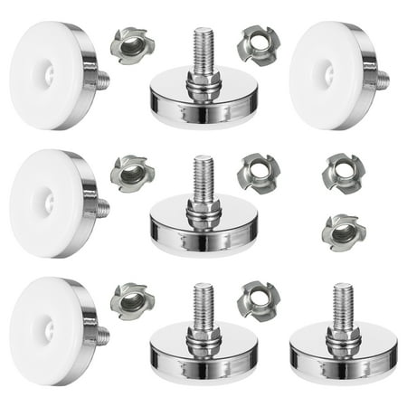 

8 Sets Leveling Feet Swivel Adjustable Furniture Levelers Screw (Assorted Color)