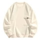 thumbnail image 1 of pstuiky camisas de manga larga para hombre, Suéter de manga larga versátil con cuello redondo y color liso para hombre salir tops xl, 1 of 8