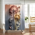 thumbnail image 5 of Tarmeek 90x180cm Floral Shower Curtain for Bathroom, Polyester Waterproof Quick Dry Mildew Resistant Bath Curtain for Bathtub Hotel Spa, Washable Bathroom Accessory, 5 of 7