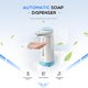 thumbnail image 4 of Dispensador automático de jabón, dispensador de jabón manos libres sin contacto con sensor de infrarrojos, base impermeable, resistente al agua Ipx4, para familia, escuela, oficina, hotel Rojo Verde Cocina, Decoración y Otros, 4 of 5