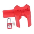 thumbnail image 1 of Cerradura de seguridad juego de cerradura de seguridad con bloqueo de válvula de bola ajustable en ancho de 38 mm para uso industrial ANGGREK Otros, 1 of 8