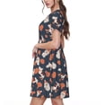 thumbnail image 2 of Lsque Funny Dogs Print Women's Casual Dress T-Shirt Summer Short Sleeve Scoop Neck Swing Dresses, 2 of 6