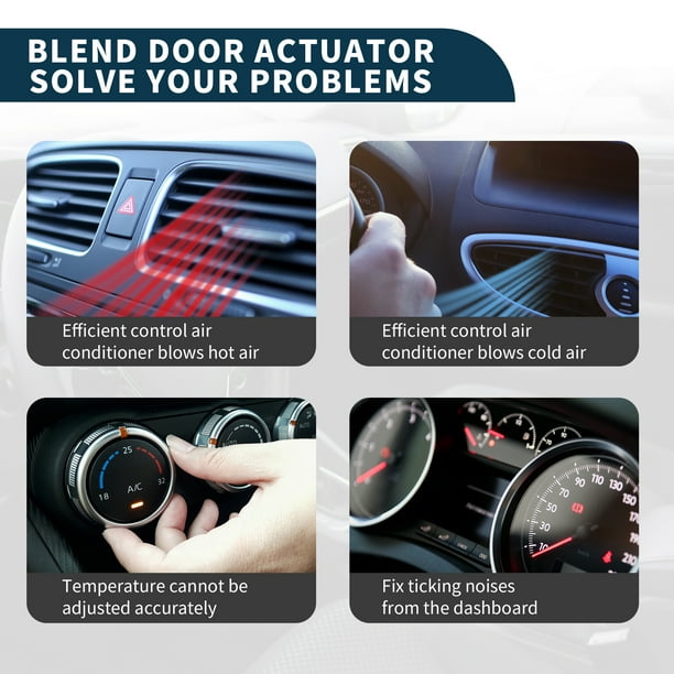 HVAC Heater Blend Air Door Control Actuator Replacement for Ford