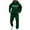 A06 Dark Green, variant on Mens Sweatuits New York Letter Print Gradient Casual Sweat Suit 2 Piece Outfits Set Activewear Hoodies Sweatpants Track Suits Black L