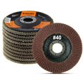thumbnail image 1 of 1/2 In Flap Disc Aluminum Oxide 10 Pack Auto Body Sanding Grinding Wheel (40 Grit) 686008, 1 of 5