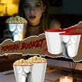 thumbnail image 2 of Guvpev Scream 7 Ghostface Popcorn Bucket, 3D Sculpted Collectible Snack Container, Food Safe Plastic Horror Movie Decor for Home Theater, Office Display & Gift for Fans and Friends, 2 of 11