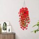 thumbnail image 5 of HWRETIE - Enredadera artificial de gloria de la mañana,eucalipto de 5 tenedores,planta de imitación de seda,ratán para colgar en la pared de casa o boda,75 cm,4 unidades, 5 of 9