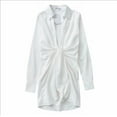 thumbnail image 4 of LLYwey Dresses for Women Fall 2024 Casual Soild Long Sleeve Blouse Shirts Shoulder- T-Shirt Dress New Long Dresses White M, 4 of 6
