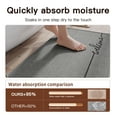 thumbnail image 6 of Welcome Door Mat Absorbent Non Slip Indoor Entrance Rug Washable Low Profile Floor Pad Gray 24x16 Inch 1 Count, 6 of 6