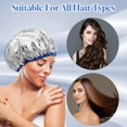 thumbnail image 4 of Deep Conditioning Heat Cap with Elastic Fit, Reusable Aluminum Foil Hair Steamer Cap for Treatment, 4 of 4