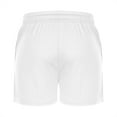 thumbnail image 4 of WREESH Men's Running Lightweight Athletic Shorts Bodybuilding Training Shorts Outdoor Gym Workout Shorts Casual Elastic Waist Drawstring Shorts White, 4 of 6