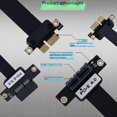 thumbnail image 5 of Tarjeta Elevadora PCIE X1 de 20 cm, Cable de Cinta de Extensión PCI Express 4.0 X1 A X1 de 16 Gbps, Tarjeta Elevadora PCIE 1X para Computadora B, 5 of 5