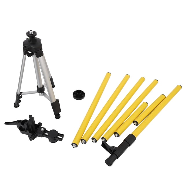 QinaQin Professional Telescoping Laser Level Pole Kit, 13.8FT Adjustable Pole with Tripod and Adapters
