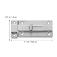 thumbnail image 2 of HEANUJJ 2Jgo Cerradura De Puerta Doble Cabezal De Inoxidable Segura Para Puertas Interiores, 2 of 7
