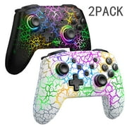 2 Pack Switch Controller,BEBONCOOL Wireless Switch Pro Controller for Nintendo Switch/Lite/OLED /PC/IOS/Android