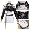 thumbnail image 3 of KPop Demon Hunters Cosplay Costume Set Rumi Mira Zoey Halloween Party Fancy Dress for Womens Girls Black, 3 of 5