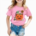 thumbnail image 6 of KPVEVIQ Halloween T-Shirt for Girls Boys Pumpkin Graphic Tee Short Sleeve Shirt Spooky Season Short Sleeve Tee Fall Top, 6 of 6