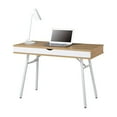 thumbnail image 2 of Techni Mobili Modern Computer Desk with Storage, Pine/White RTA-1462-PN, 2 of 10
