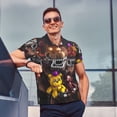 thumbnail image 3 of Lsque Five Nights At Freddy'S Pattern Golf Shirts for Men Dry Fit Print Moisture Wicking Performance Short Sleeve Polo Shirt-3X-Large, 3 of 7