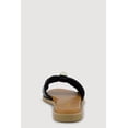 thumbnail image 3 of Women's Bow Band Metallic Detail Slide Sandals, 3 of 3
