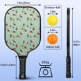 thumbnail image 3 of Pickleball Paddles Set,Pioneer Flower Floral Print Pattern Fiberglass Surface Pickleball Racket Set with 2 Indoor Outdoor Pickleball Balls and Pickleball Bag,Pickle-ball Equipment, 3 of 6