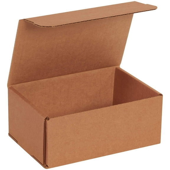 BOX USA BMLR3K Corrugated Mailers, 7 1/8" x 5" x 3", Kraft Pack of 50