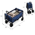 thumbnail image 2 of Alvantor Wagons Carts Foldable, 102L 330LBS Capacity Heavy Duty Collapsible Cart with All-Terrain Wheels for Camping Beach Shopping Garden, 2 of 7
